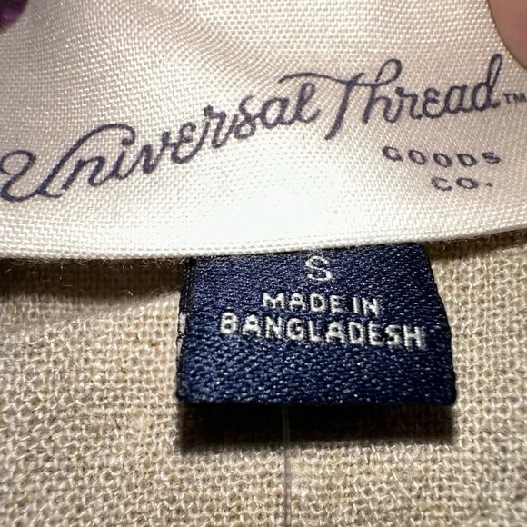 Linen Rayon Sleeveless Top Blouse - Women’s Small - Buttons Boho NWT, Tan - New - Picture 5 of 9